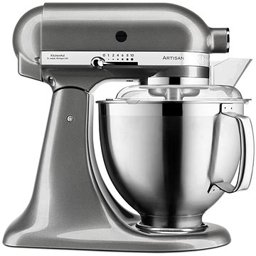 

KitchenAid Artisan 5KSM185, stříbřitě šedá, 4,8 l
