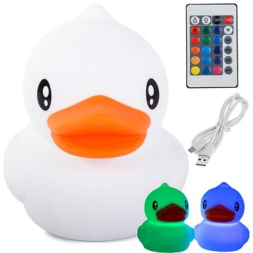 

WERK Dětská noční LED lampička Kačenka s RGB ovládáním