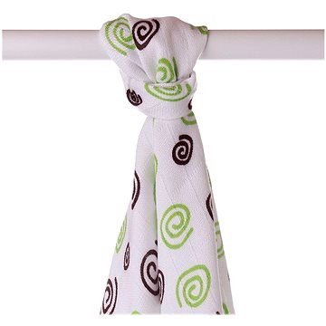 

KIKKO XKKO BMB Bambusová osuška 90 × 100, Spirals&Bubbles, Lime Spirals