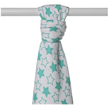 

KIKKO XKKO BMB Bambusová osuška 90 × 100, Little Stars, Turquoise