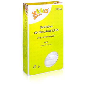 

XKKO LUX vysokogramážní dětské pleny 70 × 70 - Bílé 10 ks