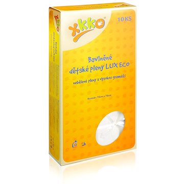 

XKKO LUX ECO vysokogramážní dětské pleny 70 × 70 - Natural 10 ks