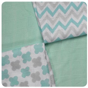

XKKO BMB Bambusové ubrousky 30 × 30 cm, Scandinavian Mint mix 9 ks