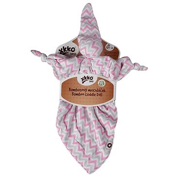 

KIKKO XKKO BMB Bambusový muchláček - Baby Pink Chevron
