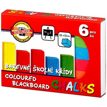 

Koh-i-noor 112505 Křídy školní barevné, 6 ks