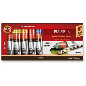KOH-I-NOOR Souprava krajina PRAHA, 10 × 40 ml