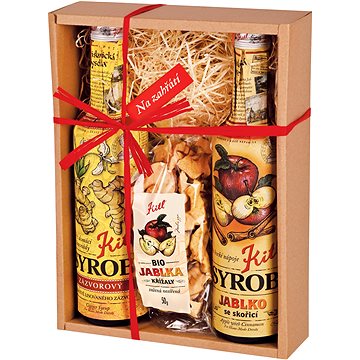 

Kitl Dárkové balení Na zahřátí Jablko a Zázvor 2 × 500 ml + Křížaly 50 g