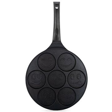 

KITCHISIMO Pánev na 7 lívanců 26 cm smajlík, nepřilnavá