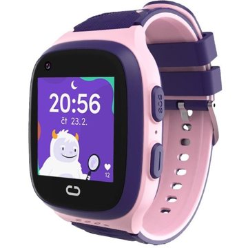 KLOKI Dětské volací GPS hodinky - Růžové