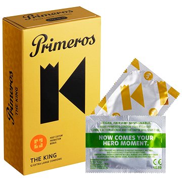 

PRIMEROS The King extra velké kondomy, 12 ks