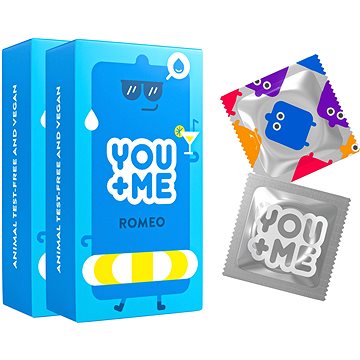 

YOU ME Romeo kondomy se zvýšenou dávkou lubrikace, 2× 12 ks