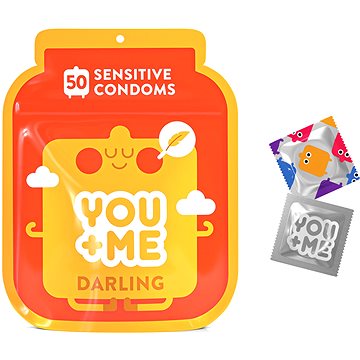 

YOU ME Darling kondomy s extra tenkou stěnou, 50 ks