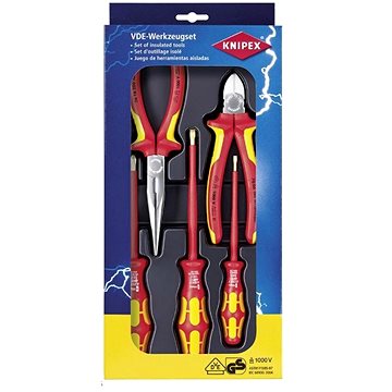 

Knipex Elektro set VDE 5ks sada kleští a šroubováků 00 20 13