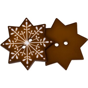 

BELLATEX Sada 3 ks, 3,5 cm vločka hnědá - 400618