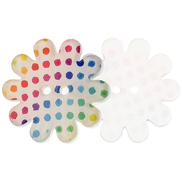 

Bellatex Knoflík 3,7 cm kytička barevná 366289 sada 3 ks