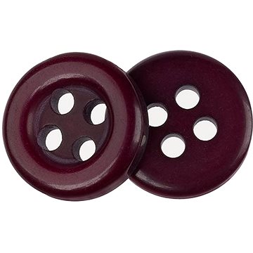 

Bellatex Knoflík 1 cm bordo 4 dírky 366285R sada 6 ks
