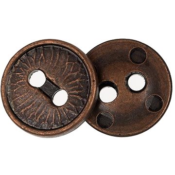 

Bellatex Knoflík 1 cm bronzový 2 dírky 343959 sada 6 ks