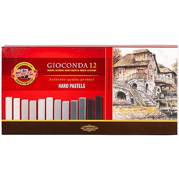 KOH-I-NOOR GIOCONDA 8122/12 olejové křídy šedá řada 12 ks