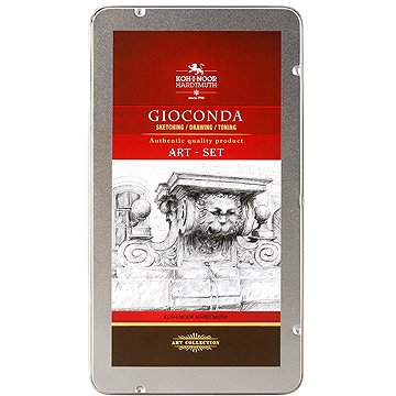 KOH-I-NOOR GIOCONDA 8894 kreslířská sada pro černobílou kresbu v plechovém pouzdře 11 ks