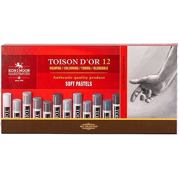 KOH-I-NOOR TOISON D´OR 8522/G/12 prašné křídy 12 ks