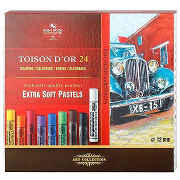 KOH-I-NOOR TOISON D´OR EXTRA SOFT 8554/24 prašné křídy 24 ks