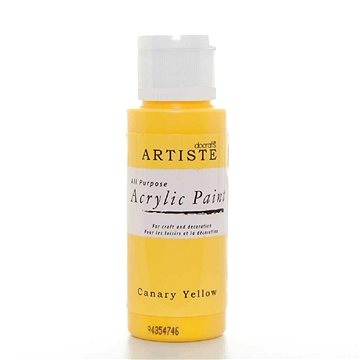 

Docrafts Akrylová barva DOA 763202 59 ml - Canary Yellow