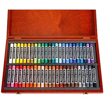 Koh-i-noor TOISON D´OR 8596/48 prašné křídy v dřevěné kazetě 48 ks