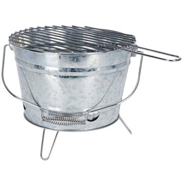 

PROGARDEN Gril přenosný zinkovaný kbelík 27 cm