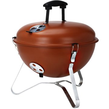 

PROGARDEN Přenosný gril na dřevěné uhlí s víkem 37 cm cihlový