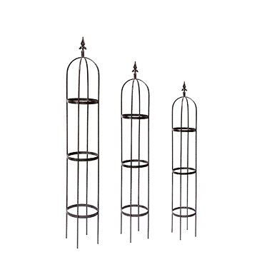 

KOVARSTVI-DF Opěra rostlin obelisk sada 3 ks 10o12
