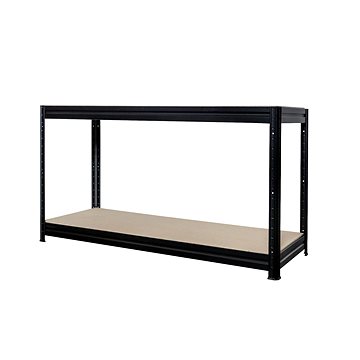 KOVONA Heavy pracovní stůl 87 × 120 × 60 cm, černý