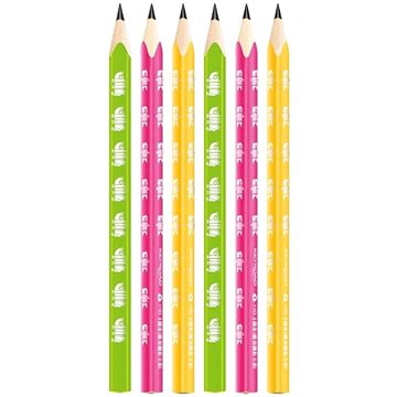 

KEYROAD Neon JUMBO HB, trojhranná - balení 6 ks