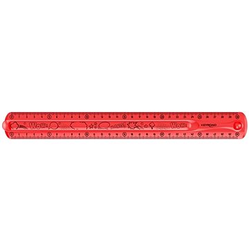 KEYROAD Flexi 30 cm, ohebné, červené