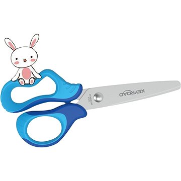 KEYROAD Soft 12.5 cm, modré - Dětské nůžky