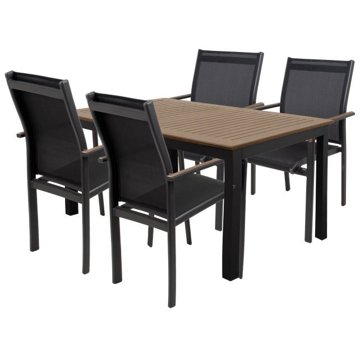 

DOPPLER Sedací souprava EXPERTWOOD Plus, 4+1, hliníková