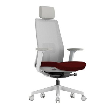 

KREDE K10 White s podhlavníkem červená