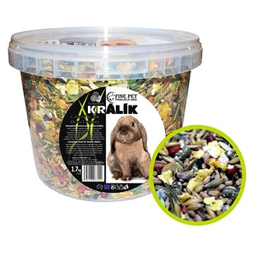 

Fine Pet Zakrslý Králík Premium vědro 1,7 kg