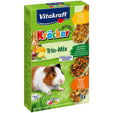 

Vitakraft pochoutka pro morčata Kräcker Mix citrus zelenina med 3 ks