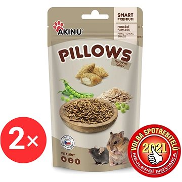 

Akinu Pillows polštářky s moučným červem pro hlodavce 2 × 40 g