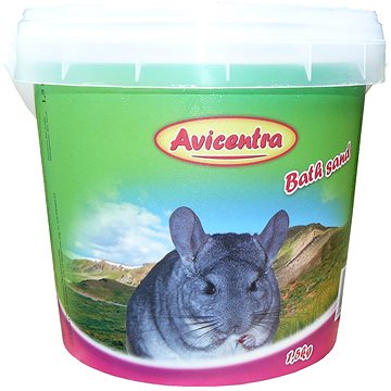 

Avicentra písek pro činčily - 1,5 kg kyblík