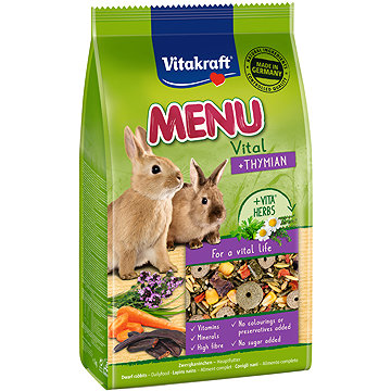 

Vitakraft krmivo Menu Thymian Králík 1 kg