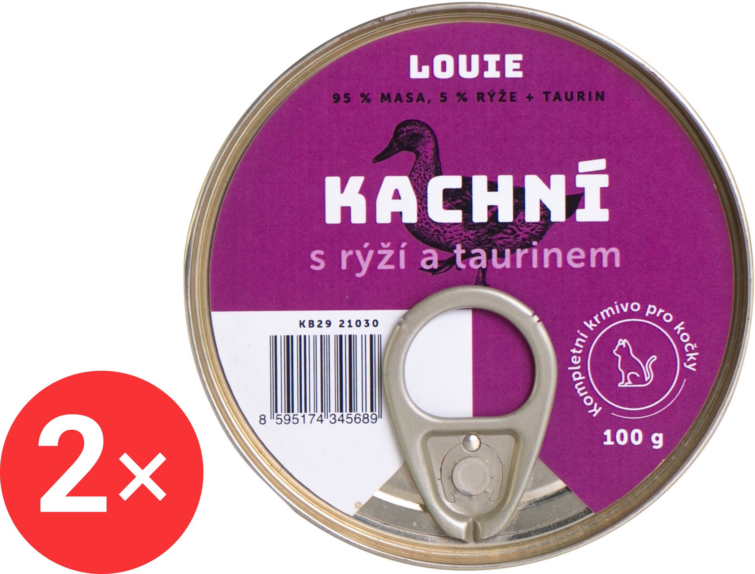 

LOUIE kachní s rýží a taurinem 2 × 100 g