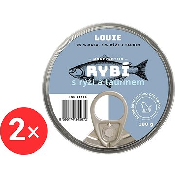 

LOUIE rybí s rýží a taurinem 2 × 100 g