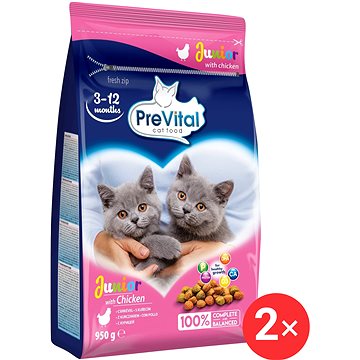 

PreVital granule s kuřecím pro koťata 2 × 950 g