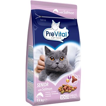 

PreVital granule s lososem pro stárnoucí kočky 1,4 kg