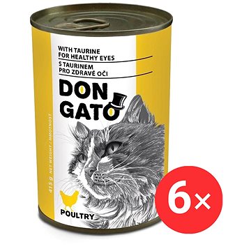 

Don Gato Konzerva pro kočky s drůbežím 6 × 415 g