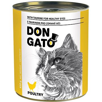 

Don Gato Konzerva pro kočky s drůbežím 850 g