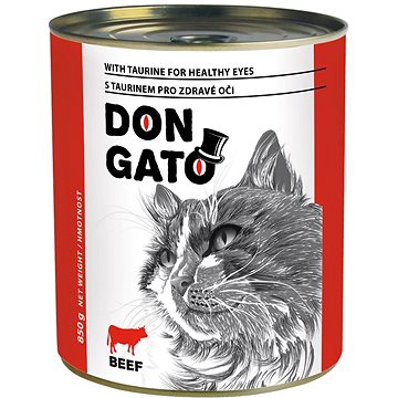

Don Gato Konzerva pro kočky s hovězím 850 g