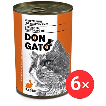 

Don Gato Konzerva pro kočky s králičím 6 × 415 g