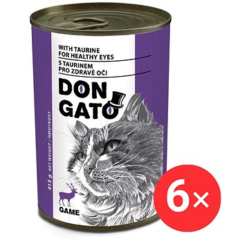 

Don Gato Konzerva pro kočky se zvěřinou 6 × 415 g